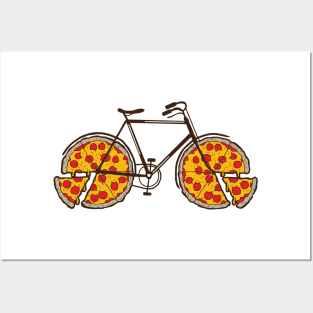 Pizza Bike Posters and Art